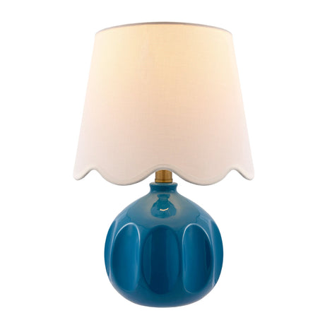 Modern European furniture - Wavy Linen Accent Table Lamp - www.oroa.com