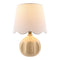 Modern European furniture - Wavy Linen Accent Table Lamp - www.oroa.com