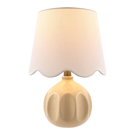 Modern European furniture - Wavy Linen Accent Table Lamp - www.oroa.com