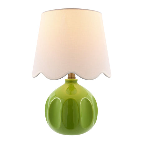 Modern European furniture - Wavy Linen Accent Table Lamp - www.oroa.com