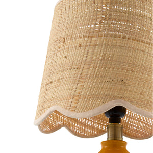   Wavy Rattan Accent Table Lamp | Oroa.com