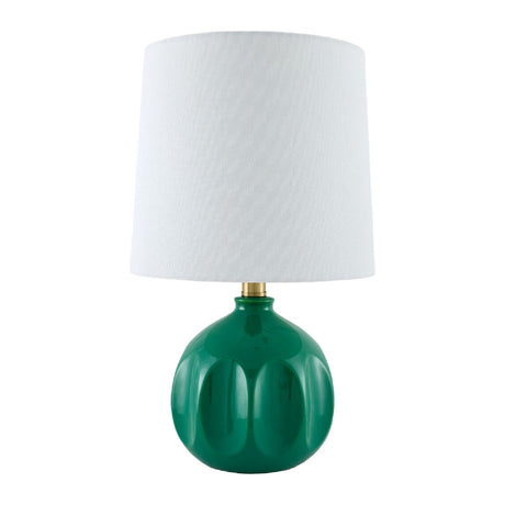 Modern European furniture - Linen Carved Ceramic Table Lamp - www.oroa.com