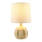 Modern European furniture - Linen Carved Ceramic Table Lamp - www.oroa.com
