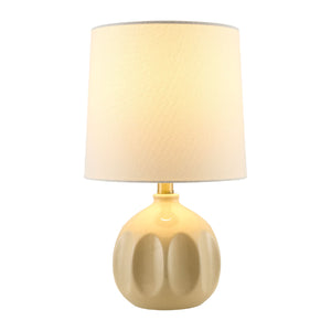   Linen Carved Ceramic Table Lamp | Oroa.com