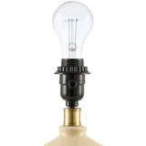 Modern European furniture - Linen Carved Ceramic Table Lamp - www.oroa.com
