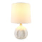 Modern European furniture - Linen Carved Ceramic Table Lamp - www.oroa.com