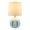 Modern European furniture - Linen Carved Ceramic Table Lamp - www.oroa.com