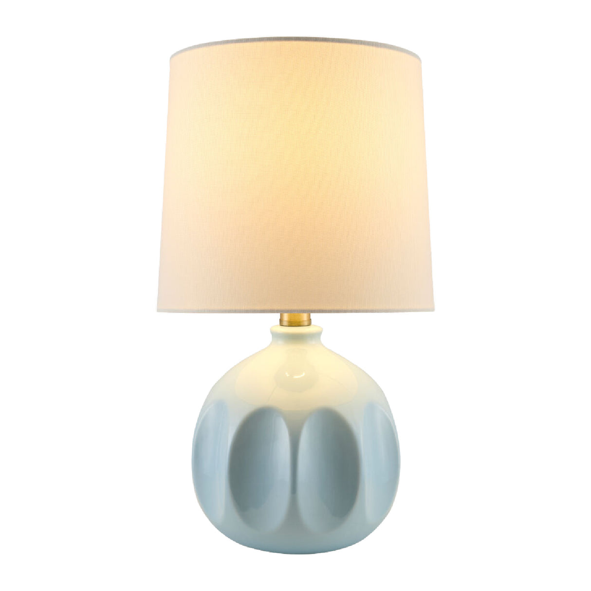   Linen Carved Ceramic Table Lamp | Oroa.com