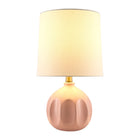 Modern European furniture - Linen Carved Ceramic Table Lamp - www.oroa.com