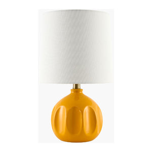   Linen Carved Ceramic Table Lamp | Oroa.com