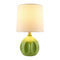 Modern European furniture - Linen Carved Ceramic Table Lamp - www.oroa.com