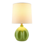 Modern European furniture - Linen Carved Ceramic Table Lamp - www.oroa.com