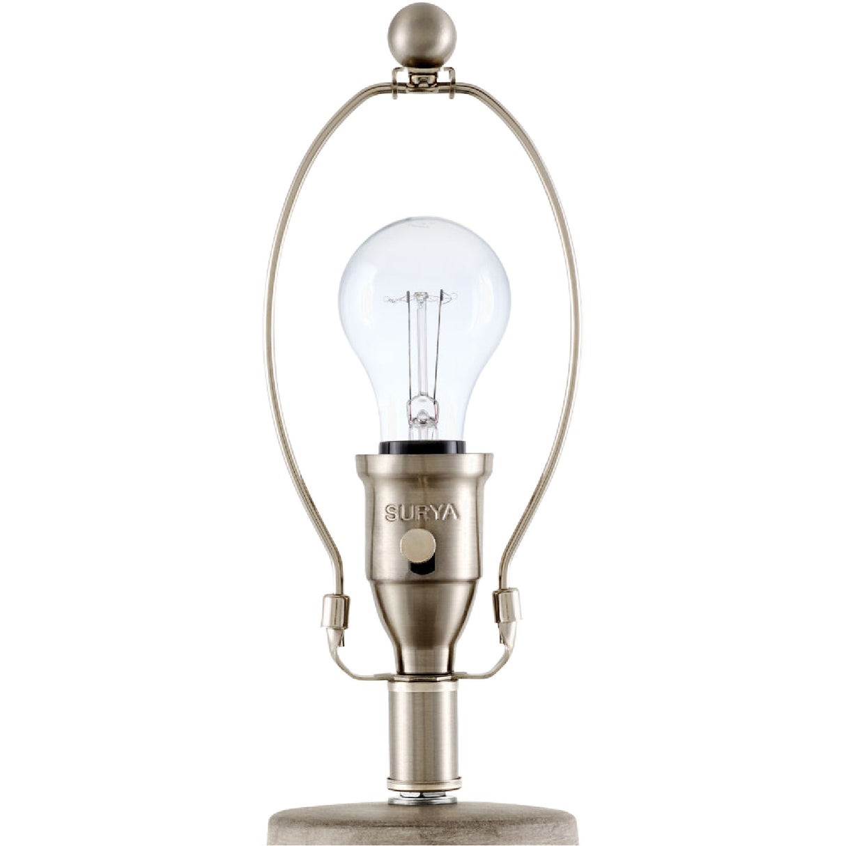   Carved Gray Ceramic Table Lamp | Oroa.com