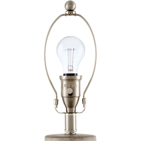 Modern European furniture - Carved Gray Ceramic Table Lamp - www.oroa.com