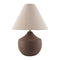 Modern European furniture - Ceramic Beige Linen Table Lamp - www.oroa.com