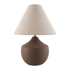 Modern European furniture - Ceramic Beige Linen Table Lamp - www.oroa.com