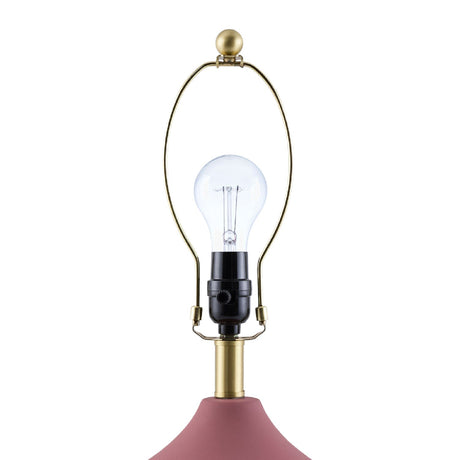 Modern European furniture - Ceramic Beige Linen Table Lamp - www.oroa.com