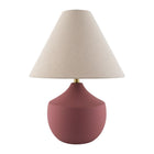 Modern European furniture - Ceramic Beige Linen Table Lamp - www.oroa.com