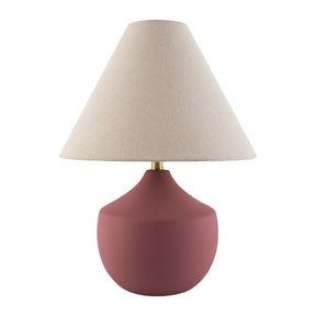 Modern European furniture - Ceramic Beige Linen Table Lamp - www.oroa.com