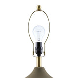 Modern European furniture - Ceramic Beige Linen Table Lamp - www.oroa.com