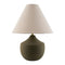 Modern European furniture - Ceramic Beige Linen Table Lamp - www.oroa.com