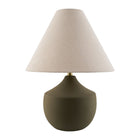 Modern European furniture - Ceramic Beige Linen Table Lamp - www.oroa.com