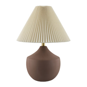   Ceramic Beige Linen Table Lamp | Oroa.com