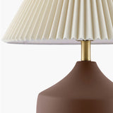 Modern European furniture - Ceramic Beige Linen Table Lamp - www.oroa.com