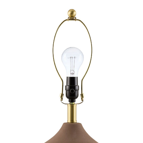 Modern European furniture - Ceramic Beige Linen Table Lamp - www.oroa.com