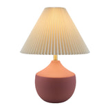 Modern European furniture - Ceramic Beige Linen Table Lamp - www.oroa.com