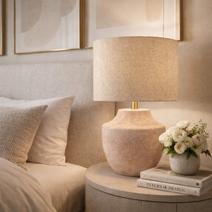   Modern European furniture - Painted Ceramic Linen Table Lamp - www.oroa.com | Oroa.com