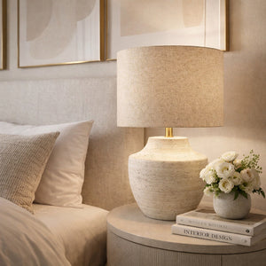   Modern European furniture - Painted Ceramic Linen Table Lamp - www.oroa.com | Oroa.com