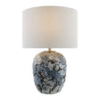 Modern European furniture - Textured Gray Ceramic Table Lamp - www.oroa.com