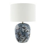 Modern European furniture - Textured Gray Ceramic Table Lamp - www.oroa.com