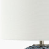 Modern European furniture - Textured Gray Ceramic Table Lamp - www.oroa.com