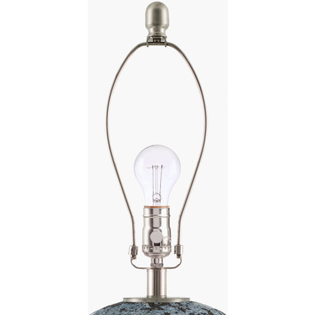 Modern European furniture - Textured Gray Ceramic Table Lamp - www.oroa.com