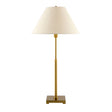 Modern European furniture - White Linen Brass Table Lamp - www.oroa.com