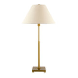 Modern European furniture - White Linen Brass Table Lamp - www.oroa.com