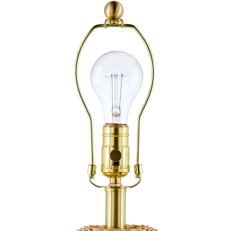 Modern European furniture - Round Rattan Base Table Lamp - www.oroa.com