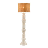 Modern European furniture - White Stacked Base Floor Lamp - www.oroa.com
