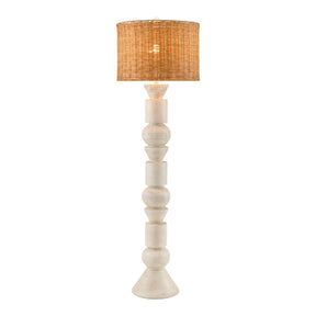 Modern European furniture - White Stacked Base Floor Lamp - www.oroa.com