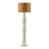 Modern European furniture - White Stacked Base Floor Lamp - www.oroa.com