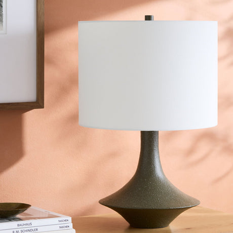 Modern European furniture -  Painted Base Linen Table Lamp - www.oroa.com