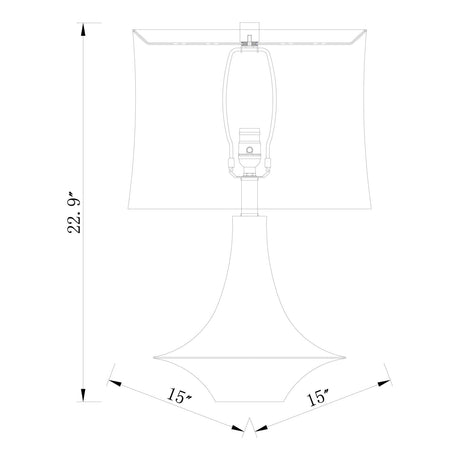 Modern European furniture - White Drum Shade Table Lamp - www.oroa.com