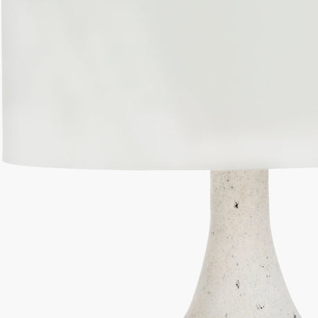 Modern European furniture - White Drum Shade Table Lamp - www.oroa.com