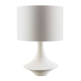 Modern European furniture - White Drum Shade Table Lamp - www.oroa.com