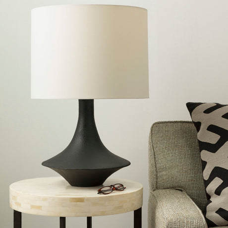 Modern European furniture - White Drum Shade Table Lamp - www.oroa.com