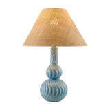 Blue Ceramic Accent Table Lamp | Kuda Home Baska