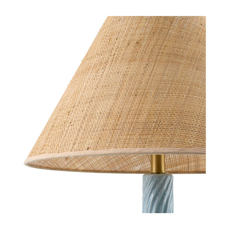 Blue Ceramic Accent Table Lamp | Kuda Home Baska