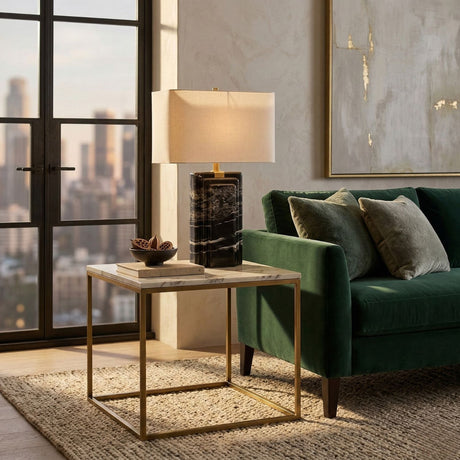   Black Marble Accent Table Lamp | Oroa.com